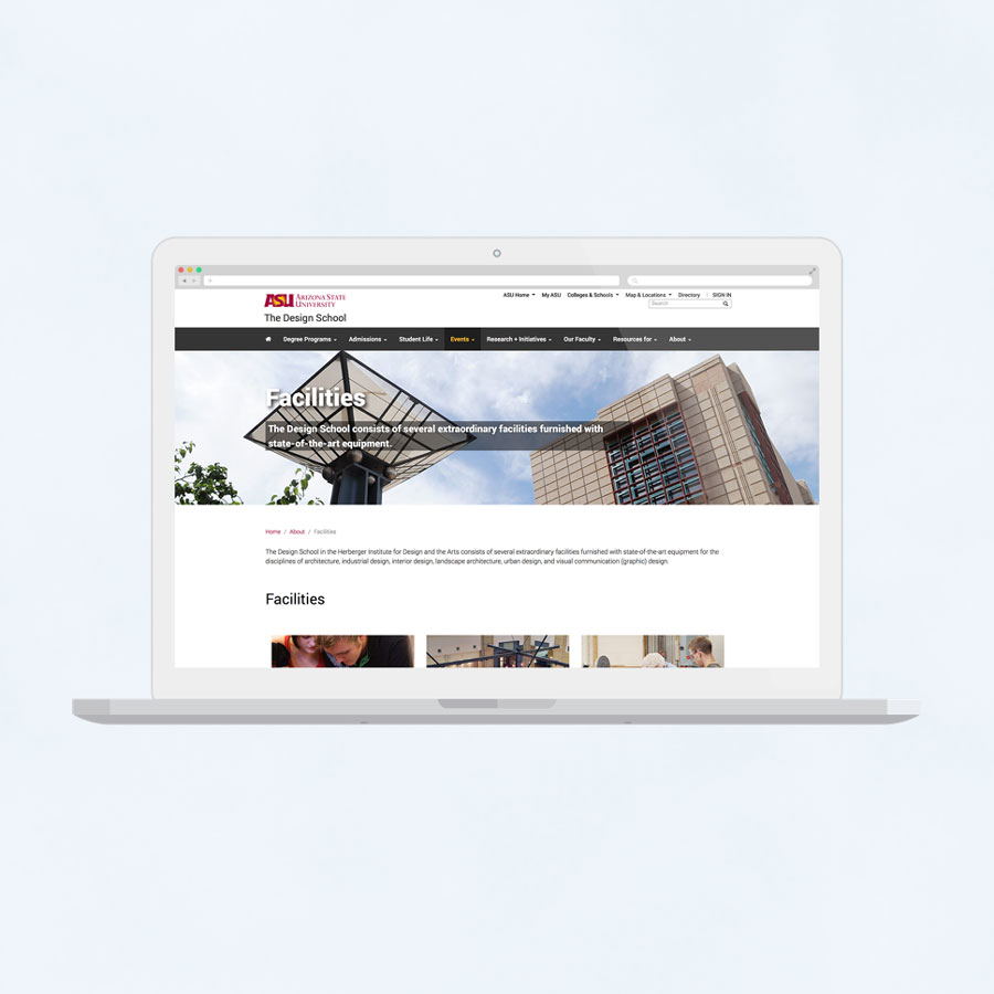 The Design School Website